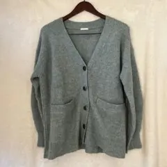 GU パフィータッチオーバーサイズカーディガン