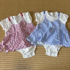 70 ロンパース 2点セット スカート付き