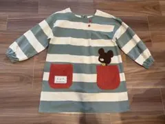 保育士 エプロン くまのがっこう 長袖