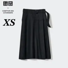 ユニクロ　ベルテッドラップスカート　コントワーデコトニエ　フレア　小さいサイズ