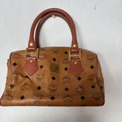 MCM ブラウンレザー ショルダーバッグ - メルカリ
