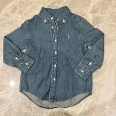【美品】ポロラルフローレン　デニムシャツ　4T
