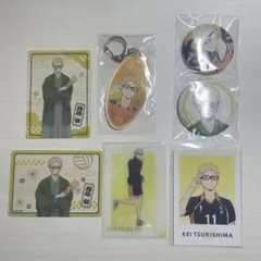 ハイキュー!! 月島蛍 グッズ セット　缶バッチ　カード　アクリルキーホルダー