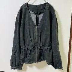 CIAOPANIC チャオパニック　ノーカラージャケット カジュアル　Mブラック