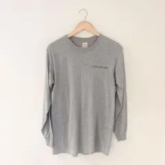 【WearGuard】90s ワークウェア 企業モノ 長袖Tシャツ 杢グレー