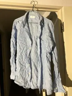 UNIQLO 長袖シャツ ライトブルーL