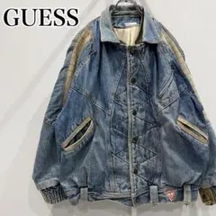 希少GUESS デニム ボンバージャケット 80s 90s USA XSサイズ