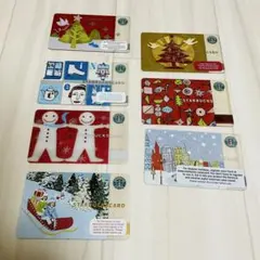 レア！旧ロゴ スタバカード アメリカ 北米限定 7枚セット プラスチック製