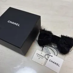 CHANEL リボンバレッタ ヘアアクセサリー ブラックのサムネイル