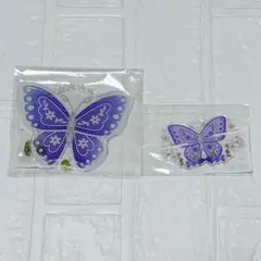フクヤ キャラ福くじ スプリングパピヨン アクリルフレーム パープル