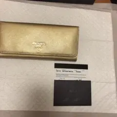 PRADA サフィアーノメタル 長財布 PEONIA
