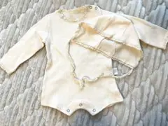 未使用　長袖　セレモニードレス　ロンパース　ボンネット お宮参り