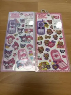 【正規品】平成はっぴーフォン　日焼けキティ　マイメロクロミ　２枚セット