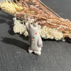 zuni】白熊フェティッシュネックレスClaudia Peina作ナジャ