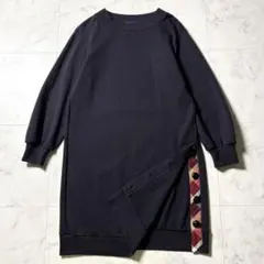 ブルーレーベルクレストブリッジ ポンチ スウェット ワンピース CBチェック