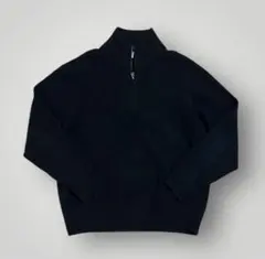 ユニクロ JWアンダーソン スフレヤーン ハーフジップ セーター ブラックXL