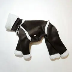 doggystar ドッギースター　イタグレ服　ボアフリースロンパース　XLのサムネイル