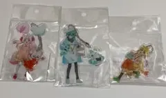 プリキュア 3点　アクリル　チャーム
