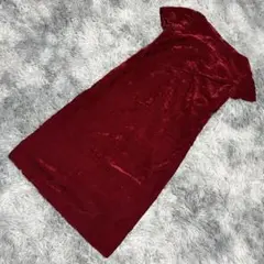 【極美品】UNTITLED アンタイトル（9）半袖 ひざ丈ワンピース