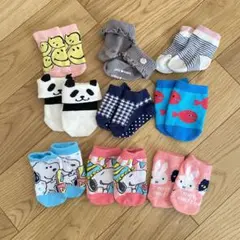 まとめ売り　ベビー　ソックス　靴下　女の子　キャラクター　9cm