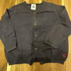 プチバトー　コットンニットカーディガン74センチ