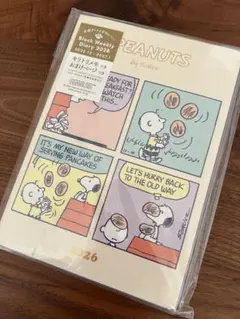 【新品未開封】2026 ダイアリー B6 手帳 スヌーピー ブロックウィークリー