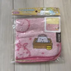 すみっコぐらし 温泉 ジャガードハンドタオル しろくま 新品