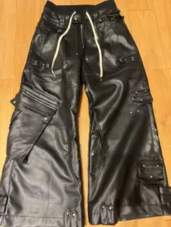Cozy Worldwide GHIDØRAH CHAØS レザーカーゴパンツのサムネイル