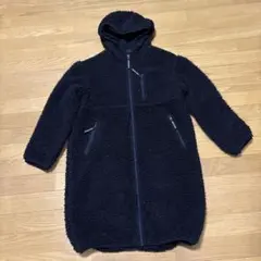 FIRST DOWN ボア ロングパーカー 黒 FREE