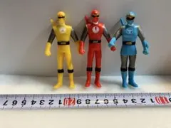 忍風戦隊ハリケンジャー ソフビフィギュア 3体セット イエロー レッド ブルー
