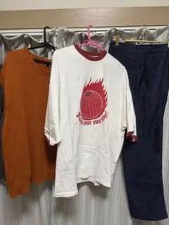 kutir リンガーTシャツ ＆ ニットベスト 2点セットのサムネイル
