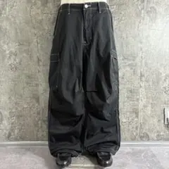 EDWIN〈buggy cargo pants black stitch M〉