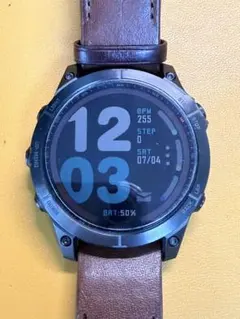 GARMIN fēnix 7 本体 レザーバンド付 美品のサムネイル