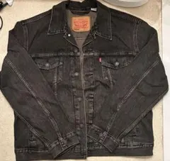 リーバイス　黒デニムセットアップ　トラッカージャケット555 W29