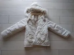 エニィファム アイボリー ファー付きコート 140cm~