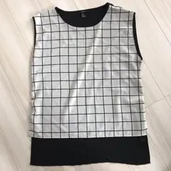 格子柄ノースリーブ