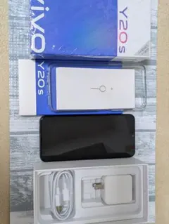 vivo Y20s ブラック 本体 充電器、ケース付きのサムネイル