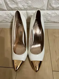 Radyホワイトハイヒールパンプス23cm