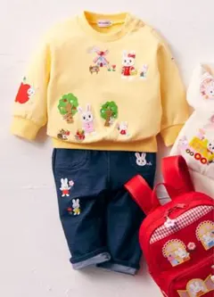 ミキハウス うさこ刺繍トレーナー 90サイズ