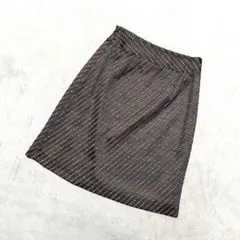 INDIVI カラフル模様のひざ丈スカート サイズ36 ほぼ未使用品