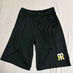 阪神タイガース　ハーフパンツ　ミズノ製　黒　Oサイズ