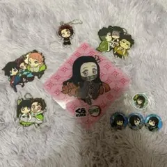 鬼滅の刃 アクリルキーホルダー＆缶バッジ＆ストラップ11点セット