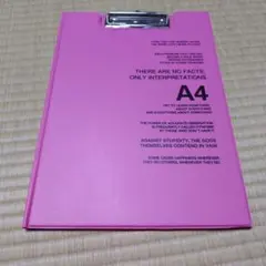 A4 クリップボード ピンク