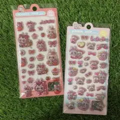 ラブブ ボンボンドロップシール3D 立体 シール　2枚 ②