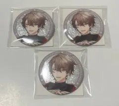 にじさんじ ランダムグリッター缶バッジ 加賀美ハヤト 3個
