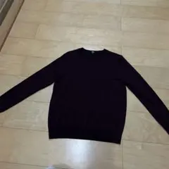 UNIQLO バーガンディ Mサイズ 長袖ニット