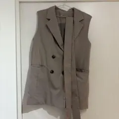 ノースリーブジャケット ショートパンツ セットアップ