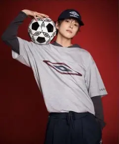 treasure umbro アサヒ グレー Tシャツ S - メルカリ