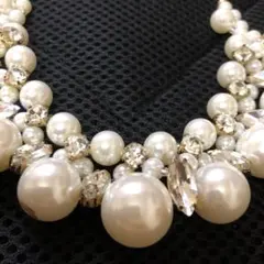 ビジューネックレス