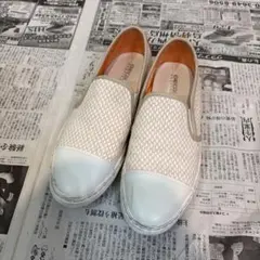 GEOX RIESE スリッポン ホワイト/オレンジ